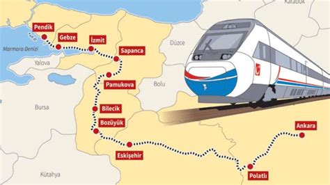 istanbul konya hızlı tren güzergahı haritası